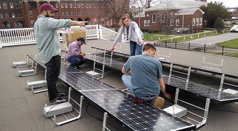 Delaware Tech Students Get Hands-On With Solar at Philly Naval Yard